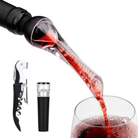 mafiti Red Wine Aerator, Wine Pourer Stoppers Bottle Opener Decanter Gifts Set - $11.99