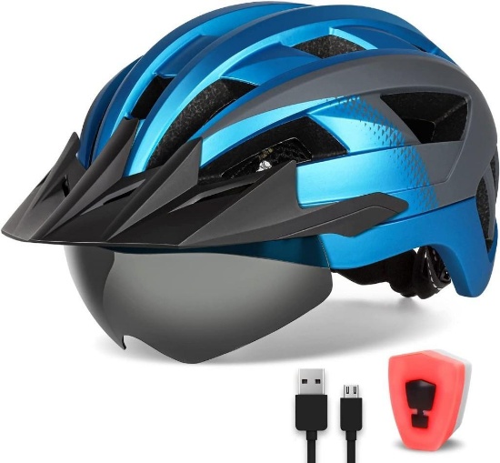 FUNWICT Bike Helmet for Men Women Adult,Blue Gray (AGY00008497) - $48.99 MSRP