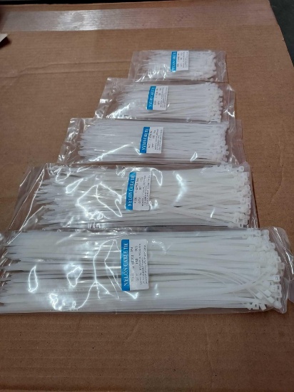 Gemony ZD-010 500 Pcs White Nylon Cable Ties (Each size 100 PCs) -$22.99 MSRP