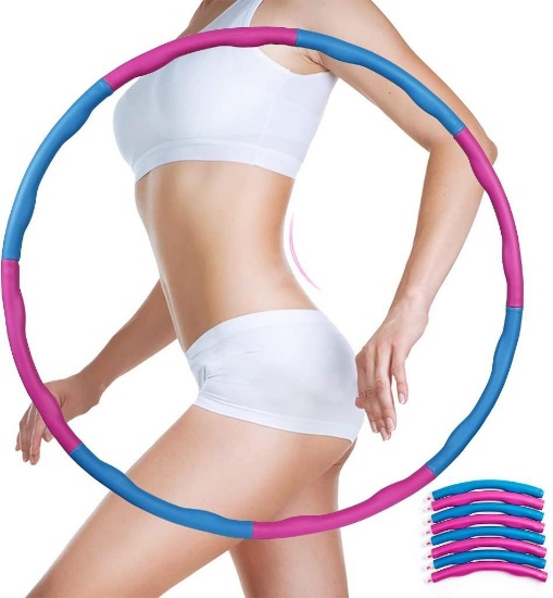 Homealexa Hula Hoop Weighted Fitness Exercise Hula Hoops for Adults (spe0045Df6C) - $6.88 MSRP