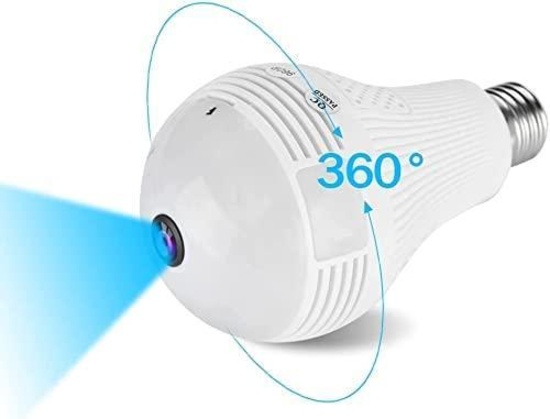 1080P WIFI Light Bulb Camera 360...Wide Angle Fisheye HD Indoor Spy Security Camera-$46.99 MSRP