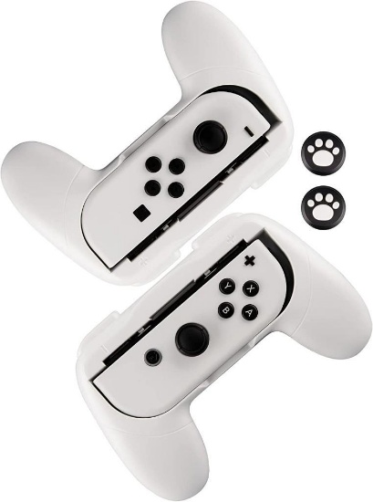 Lammcou Joycon Grip Holder Compatible with Nintendo Switch Protective Case, White -$13.99 MSRP
