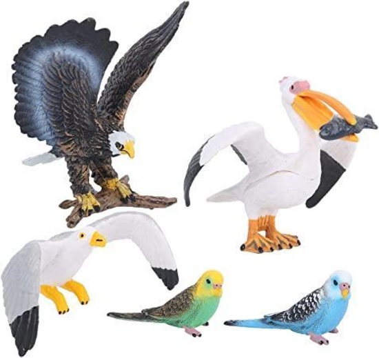 Flying Bird Figurines, High Simulation Animal Figurine Model Children Educational Toys - $11.49