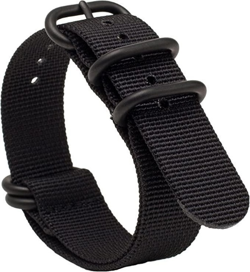 Gemony Nato Zulu Diver Watch Strap w/ Stainless Steel Rings w/ Premium Ballistic Nylon -$14.99 MSRP