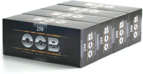 OCB Box of 250 Cigarette Tubes with Filter x 4 (AGY00006142) - $10.57 MSRP