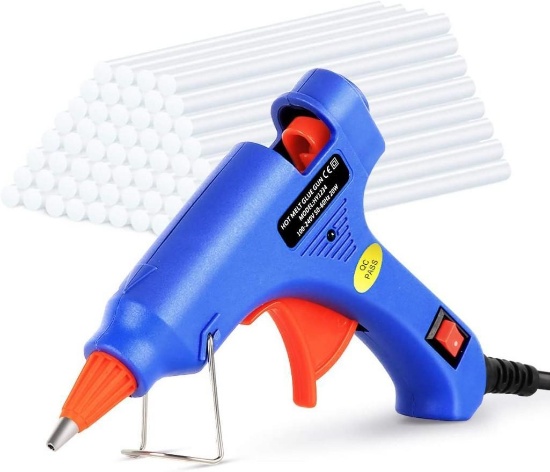 1Plusselect Hot Glue Gun with 60 High Temperature Glue Sticks Mini Glue Gun - $10.74 MSRP