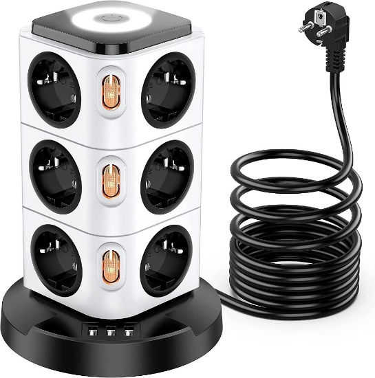 Acodot (LP759) Power Strip 12-Way (2500 W/10 A), MultipleSocket withAdjustableNightLight $41.99...MS