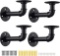 Yaungel 4PCS Industrial Pipe Shelving Brackets, Pipe Shelves - Elbow (Black) - $18.00 MSRP
