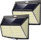 228 Led Solar Security Light (2 Pack) Solar Lights Outdoor Garden Fence Lights - $19.00 MSRP