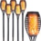 Deco Express Solar Lights for Garden Solar Torch Flickering Flame Pack of 6, Oval, Black $25.99 MSRP