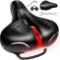 COOWOO Gel Bicycle Seat Wide Comfort Memory Foam Bicycle Saddle with Reflective Strips $18.12 MSRP