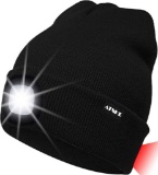 Atnke 8LED Knitted Light Cap, USB Rechargeable Headlight Cap and Waterproof Ultra-Bright $15.00 MSRP
