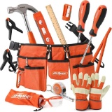 Hi-Spec 16-Piece Orange Tool Set for Kids with Tool Belt (B08P1876HK) - $29.00 MSRP