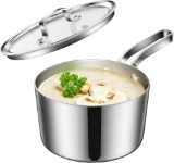 Lio SHAAR 1.5 Quart Stainless Steel Induction Saucepan With Glass Lid - $18.00 MSRP