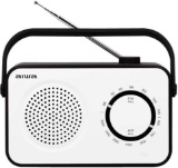 Aiwa R-190BW Portable Radio, Soft Touch Stylish Design, FM/AM 2 Band Receiver - $22.00 MSRP