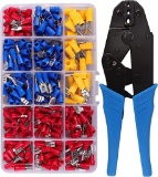 Crimping Pliers with 330 Pieces Cable Lugs, Spade Connectors - $19.00 MSRP