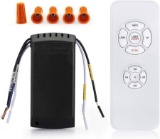 QIACHIP Universal Ceiling Fan and Lights Wireless Remote Control Kit - $15.00 MSRP