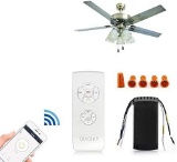 QIACHIP Wifi Universal Ceiling Fan and Lights Wireless Remote Control Kit - $21.00 MSRP
