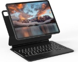 Doohoeek FreeFloating Keyboard withTrackpad for iPad Pro 12.9 Inch 3rd to 5th Gen, Black - $134 MSRP