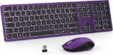 Wireless Keyboard Mouse Set, 2.4G Rechargeable Keyboard and Mouse Set with Backlight - $31.99 MSRP
