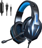 ERXUNG Gaming Headphones with Microphone, Blue (?FR-ERXUNG-01) - $19.99 MSRP