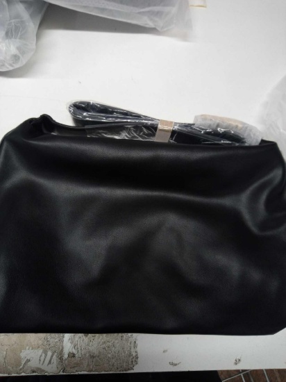 Chic Diary Shoulder Bag Black PU Leather Shopping Bag - $27.00 MSRP
