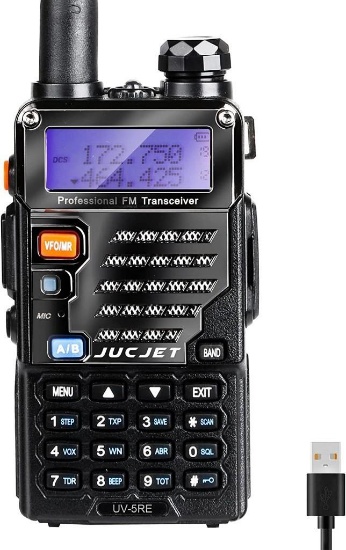 UV-5R E Walkie Talkie VHF/UHF Long Range Dual Band Ham Amateur Two Way Radio - $36.00 MSRP