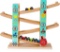 TOWO Pure Wood Car Ramp - Zig Zag with 4 Wooden Cars Playsets-Click Clack Track Wooden - $27.99 MSRP