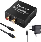 Ozvavzk Digital SPDIF Toslink to Analogue Stereo Audio R/L Converter Audio Converter - $12