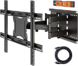 Bontec TV Wall Mount Pivoting Tilting Wall Mount for 37 - 80 Inch TVs, Black (CT137B) - $58.99 MSRP