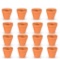 Super Mini Terracotta Clay Pots, 16 Pieces (X001HPZS3T)... Retail Price $15.02