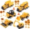 Sunarrive Construction Vehicles Toys - Mini Digger Cake Toppers - $13.51