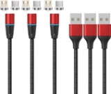 NetDot Gen12 Nylon Braided Magnetic Fast Charging Cable Micro USB and USB-C Phones $14.9