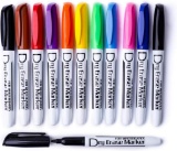 Dry Erase Markers Low Odor Fine Whiteboard Markers Thin Box of 12, 10 Colors, 3 Boxes - $17.97