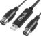 OTraki USB MIDI Cable 6Ft 2M MIDI to USB Cable, 2 Packs - $33.5