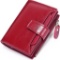 SENDEFN Women's RFID Blocking Leather Small Compact Bi-fold Zipper Pocket Wallet - $16.99