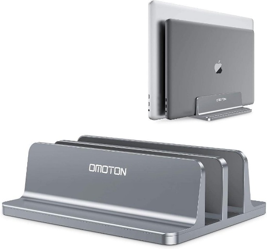 Vertical Laptop Stand, OMOTON Dual Desk Stand $32.99