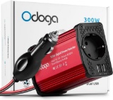 Odoga 300W Car Converter Transformer,12V DC to 220V AC Inverter with Dual Port,Red - $34.99