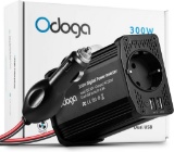 Odoga 300W Car Converter Transformer, 12V DC to 220V ACInverterwith4.8ADualUSBPort,Black $34.99