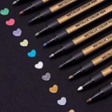 Anyuke Metallic Marker Pen Set, 10 x Colours (2Pcs.) $19.98