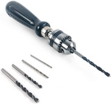 QWORK Hand Drill Set, Hand Drill Tools and 5 Pieces Mini Spiral Drill Bits and more $13.99
