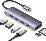 UGREEN USB C Hub Type C Hub with 4K HDMI USB 3.0 Data Transfer SD/TF Card Reader - $24.99