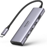 UGREEN USB C Hub 4K@60Hz, 6-in-1 USB C to USB Adapter with 3 USB 3.0 Ports - $29.99