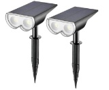 Linkind Solar Spotlights Dusk to Dawn 16 LED Solar Lights IP67 Pack of 2 $24.63