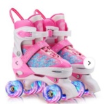 Gonex Roller Skates for Girls Kids Boys Women with Light up Wheels and Adjustable Sizes $40.87