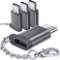 JSAUX USB C Adaptor to Micro USB, USB C to Micro USB Converter w/ Keychain, Gray (2 Pack) $13.42