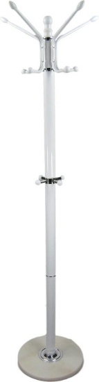 MaxxHome Coat Rack with Marble Base 176cm, White - $45