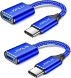 JSAUX USB C to USB 3.1 Adapter [2 Pack] OTG Type C and JSAUX DisplayPort to HDMI Adapter $15.89