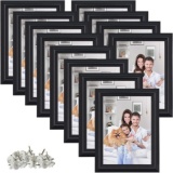Petaflop Photo Frame Set Black for Wall or Table Decoration Set of 12 - $29.99