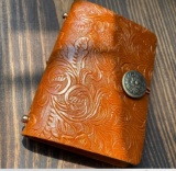 Leather Journal Western Floral Art Book - Reusable - $36.68